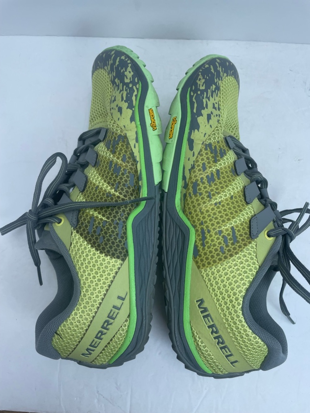 Merrell Women's Trail Glove 5 SZ 9.5 Sneaker Yellow Gray Barefoot Shoes - Picture 6 of 10
